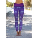 Boho Jellyfish Purple Leggins