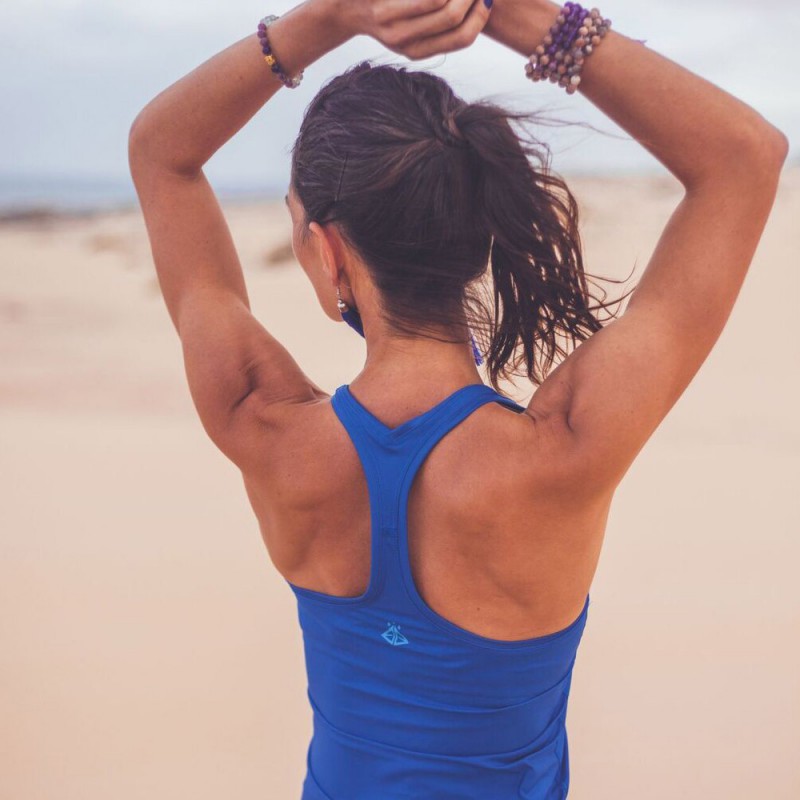 Bright Boho tank top Blue