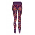 Boho Flowery Stripe Leggins S/M