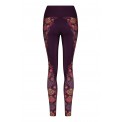 Boho Flowery Stripe Leggins S/M