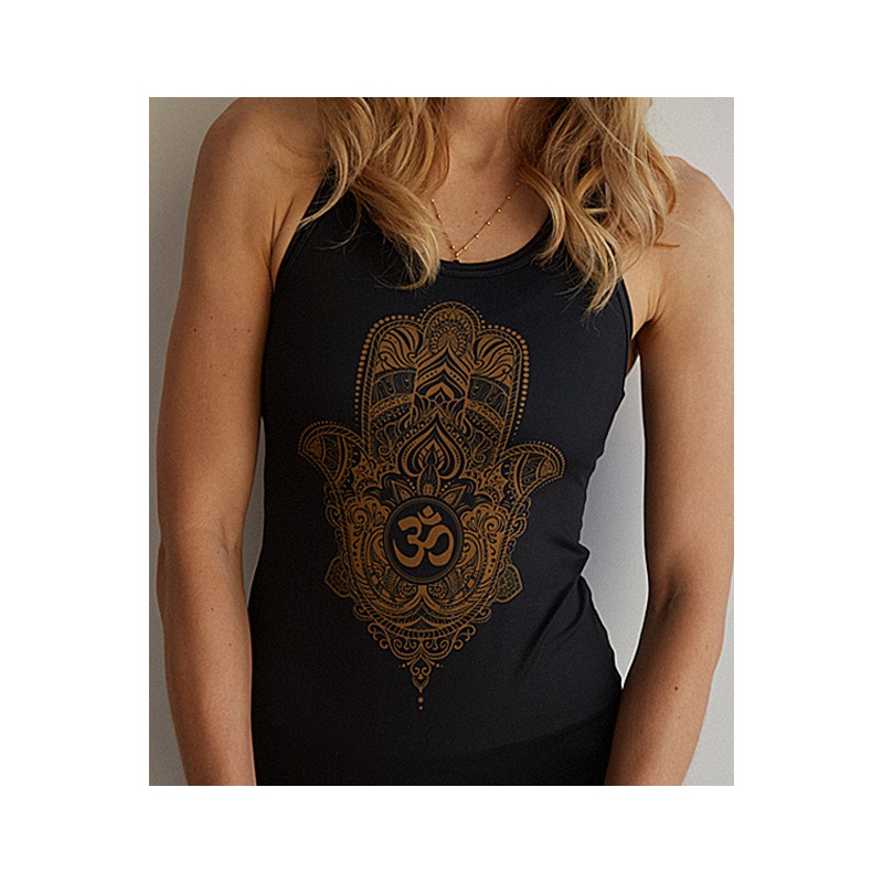 Bright Boho Top Gold Hamsa Rozmiar M