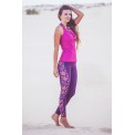 Boho Flowery Stripe Leggins S/M